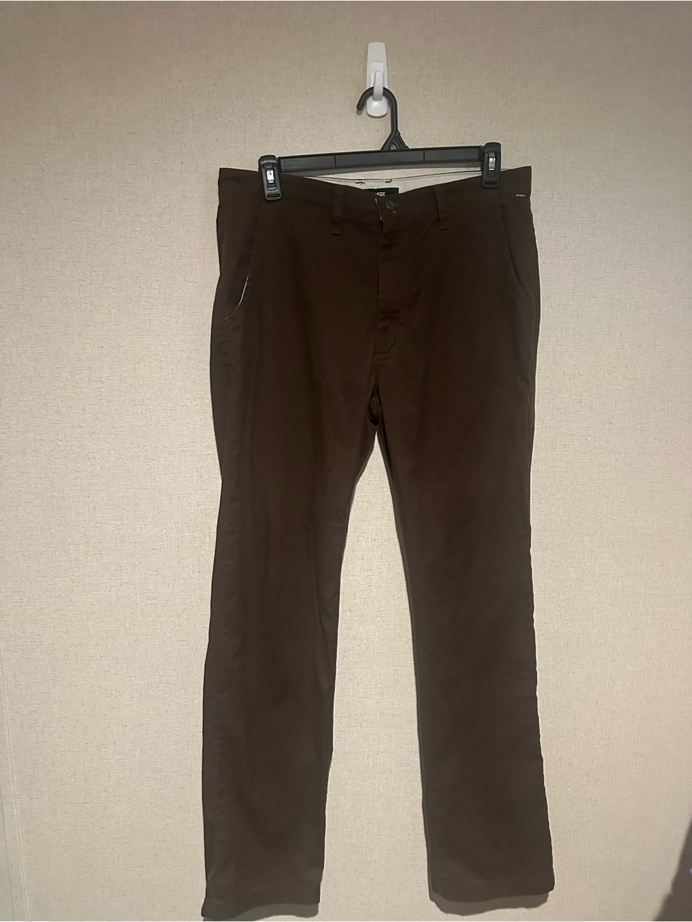 Vans Size 34 Men's Dark Brown Relaxed Fit Chino Pants